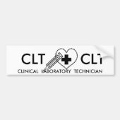 CLT HEART SPUIT KLINISCHE LAB TECH BUMPERSTICKER (Voorkant)