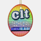 CLT LOGO - KLINISCHE LABORATORIUMTECHNICUS KERAMISCH ORNAMENT (Rechts)