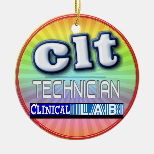 CLT LOGO - KLINISCHE LABORATORIUMTECHNICUS KERAMISCH ORNAMENT (Voorkant)