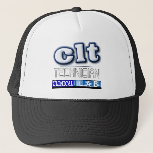 CLT LOGO - KLINISCHE LABORATORIUMTECHNICUS TRUCKER PET (Voorkant)