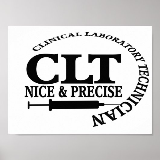 CLT mooi en precies! KLINISCHE LABORATORIUMTECHNIE Poster (Voorkant)