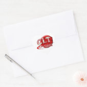 CLT RBC LOGO KLINISCHE LABORATORIUMTEST BLOEDCELLE HART STICKER (Envelop)