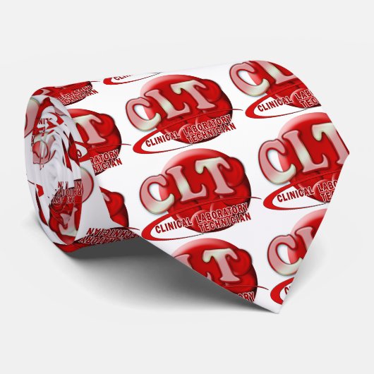 CLT RBC LOGO KLINISCHE LABORATORIUMTEST BLOEDCELLE STROPDAS (Opgerold)