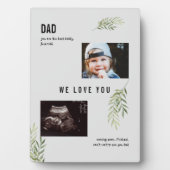 Cltrasound 2 Foto Child Vaderdag Plaque Fotoplaat (voorkant)