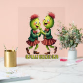 Cluaran Ceilidh Club Scottish Thistles Wearing Acryl Bord (Huwelijk)