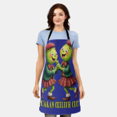 Cluaran Ceilidh Club Scottish Thistles Wearing Schort (Gedragen)