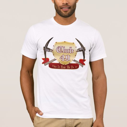 Club 49 Dames met een dubbele buidel (uitgerust) T-shirt (Voorkant)