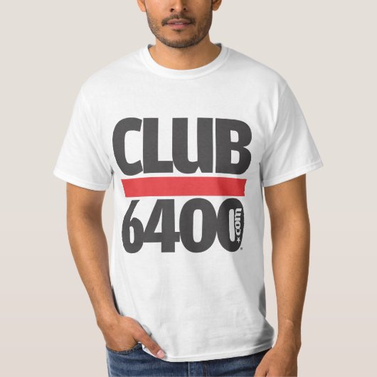 Club 6400 Naam Logo T-shirt (Voorkant)
