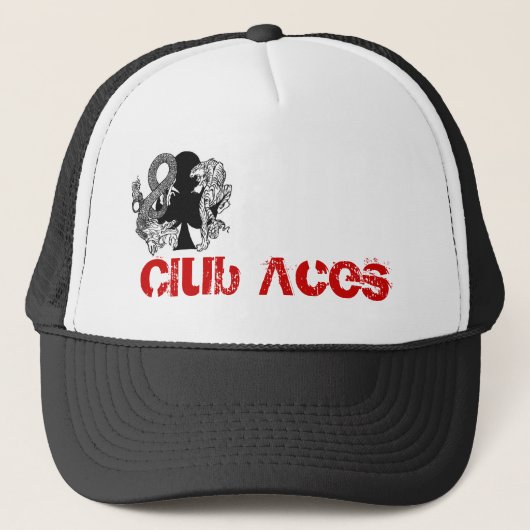 Club Aces Logo Trucker Hat Pet (Voorkant)