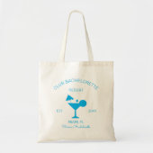 Club Bachelorette Martini Beach Bruiloft Welkom Tote Bag (Voorkant)