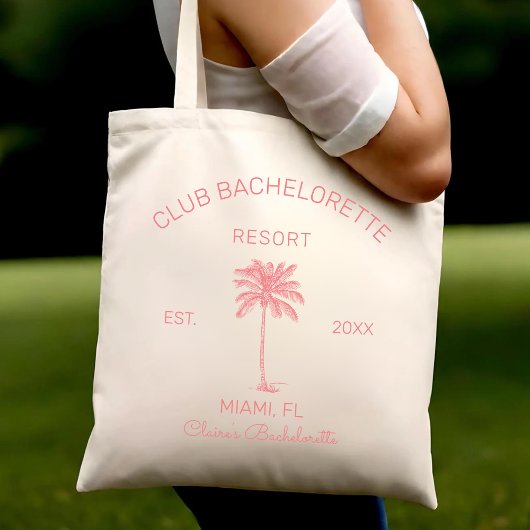 Club Bachelorette Palm Beach Bestemming Huwelijk Tote Bag