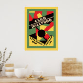 Club Ballyhoo op zonnesrens Poster (Keuken)