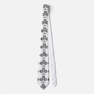 CLUB BAR CODE Speelkaart Kleur Barcode Patroon Stropdas