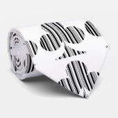 CLUB BAR CODE Speelkaart Kleur Barcode Patroon Stropdas (Opgerold)