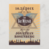 Club Bar Mitswa Bewaar de datum Aankondigingskaart (Voorkant)