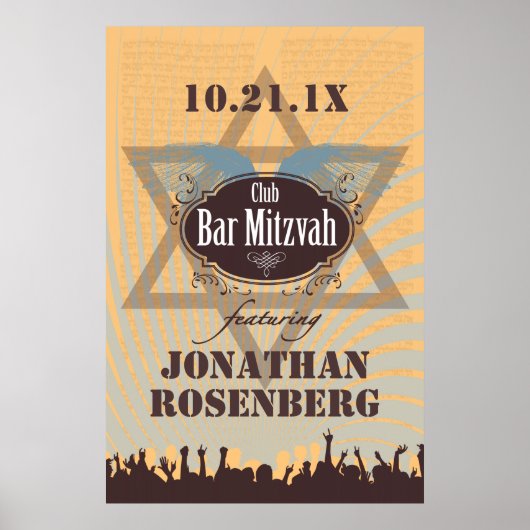 Club Bar Mitzvah Poster (Voorkant)