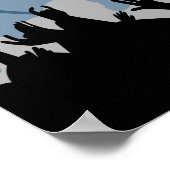 Club Bar Mitzvah Poster in marineblauw (Hoek)