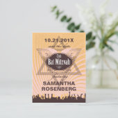 Club Bat Mitswa Bewaar de datum Aankondigingskaart (Staand voorkant)