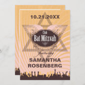 Club Bat Mitzvah Kaart (Voorkant / Achterkant)