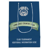 Club / Bedrijfs Golf Toernooi Logo Evenement Favor Medium Cadeauzakje (Achterkant)