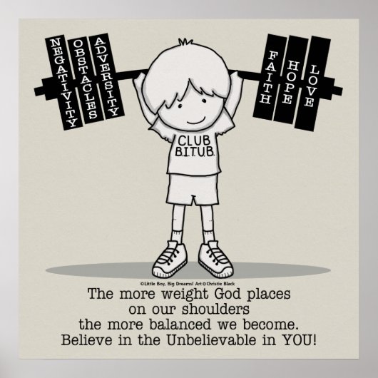 Club BITUB- Meer evenwichtig (geen grens) Poster (Voorkant)