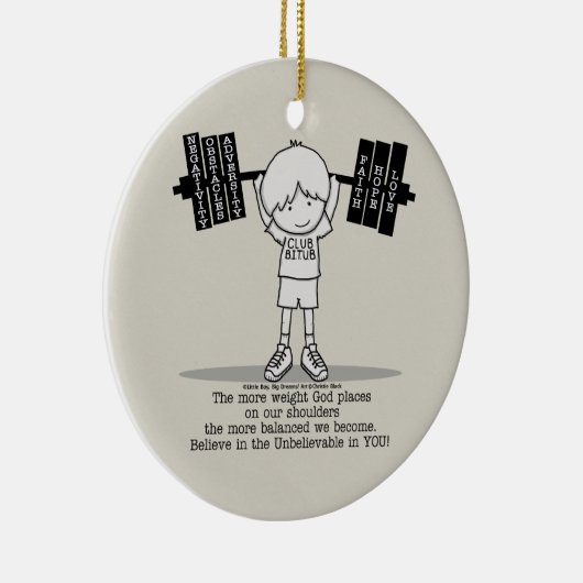 Club BITUB- Meer evenwichtig Keramisch Ornament (Rechts)