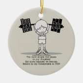 Club BITUB- Meer evenwichtig Keramisch Ornament (Voorkant)