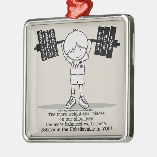 Club BITUB- Meer evenwichtig Metalen Ornament (Links)