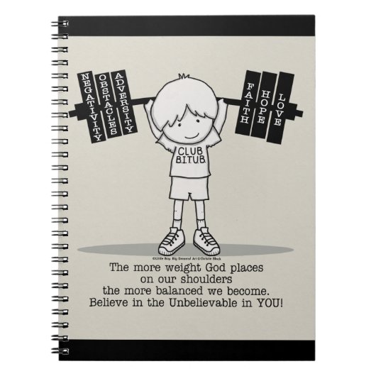 Club BITUB- Meer evenwichtig Notitieboek (Voorkant)