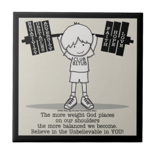 Club BITUB- Meer evenwichtig Tegeltje