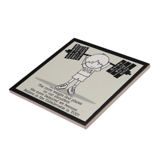 Club BITUB- Meer evenwichtig Tegeltje (Zijkant)