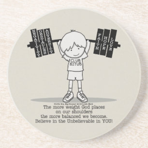 Club BITUB- Meer evenwichtig Zandsteen Onderzetter