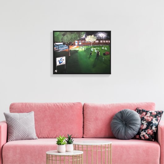 Club Canino Boomerang Schilderij van Alfred Fox Canvas Afdruk (Insitu (Woonkamer))