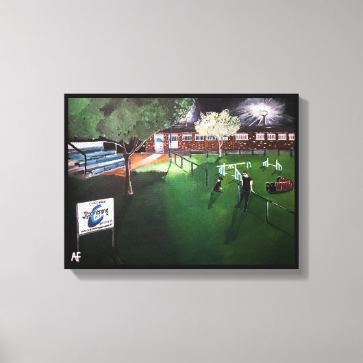 Club Canino Boomerang Schilderij van Alfred Fox Canvas Afdruk (Voorkant)