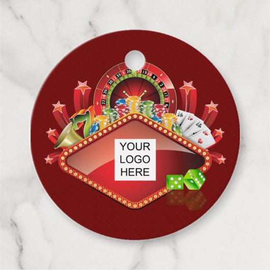 Club Casino Bedankjes Labels (Voorkant)