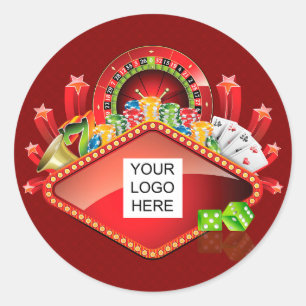 Club Casino Nacht Ronde Sticker