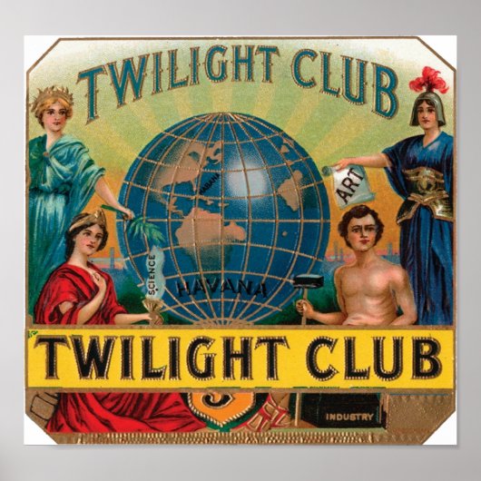 Club Cigar Label Poster (Voorkant)