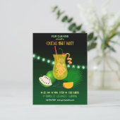 Club/Corporate Cocktail Night Party Invitation Briefkaart (Staand voorkant)