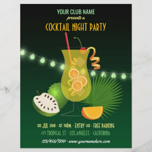 Club/Corporate Cocktail Night Party-uitnodiging Flyer
