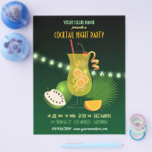 Club/Corporate Cocktail Night Party-uitnodiging Flyer (Enkel)