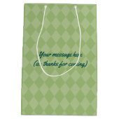 Club/Corporate Golf Tournament voegt logo cadeautj Medium Cadeauzakje (Achterkant)