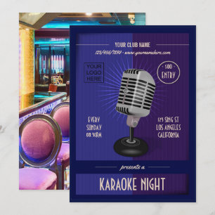 Club/Corporate Karaoke Party voegt foto en logo to Kaart