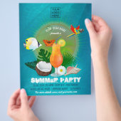 Club/Corporate Summer Party voegt foto-uitnodiging Flyer (Hand)