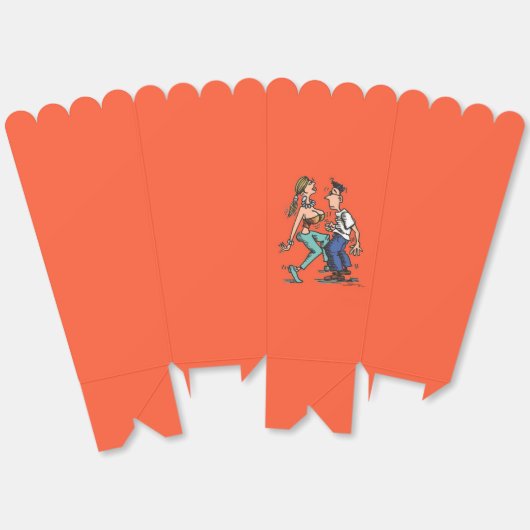 Club Dansers popcorn dozen Bedankdoosjes (Ongevouwen)