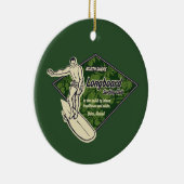 Club Diamond Surfer Ornament (Rechts)