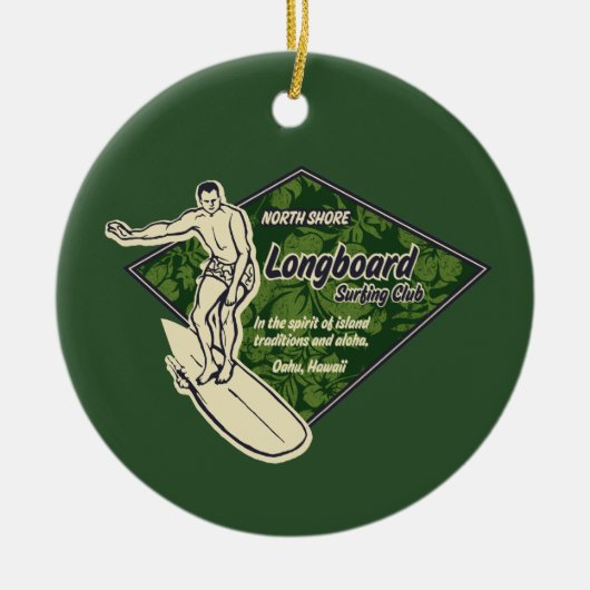 Club Diamond Surfer Ornament (Voorkant)