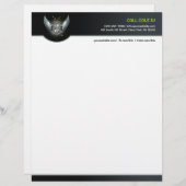 Club DJ Letterhead Gepersonaliseerd Briefhoofd (Voorkant / Achterkant)