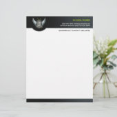 Club DJ Letterhead Gepersonaliseerd Briefhoofd (Staand voorkant)