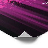 Club Flyer-look Sweet 16 WelkomstPoster Poster (Hoek)