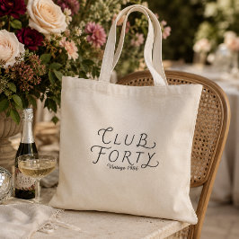 Club Forty gepersonaliseerde boodschappentas Tote Bag